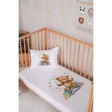 Lilabio Isme Özel  Pamuk Park Yatak Çarşaf Seti (100X120)