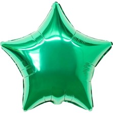 Organizasyon Pazarı 18 inç Yeşil Renk Yıldız Şekilli Folyo Balon