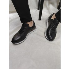 Çiğdem Kundura Çiğdem Deri Erkek Günlük Casual Ayakkabı(Hdyt1215) - Siyah - 43