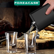 Forzacase Taşınabilir Paslanmaz Çelik Içeçek Matarası Cep Şişesi 7 Oz / 205 ml - FC355