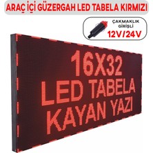 Ledeksis 16 x 32 cm Güzergah LED Tabela Servis LED Tabela Çakmaklık Girişli