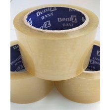 Deniz Bant Şeffaf Süper Yapışkanlı Kopmayan Koli Bandı 70 mm x 100 mt 6 Adet