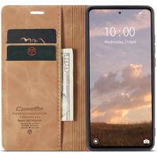 4U Sky Xiaomi Için Telefon Kabuğu Redmi Note 12 Pro+ 5g Pu Deri Kılıf Cüzdan Stand Kapağı-Kahverengi (Yurt Dışından)