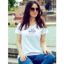 Tp Shop Kadın T-Shirt Yemek Bende! T-Shirt