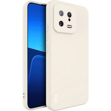 4U Sky Xiaomi 13 5g Düz Kenar Tpu Kasası Konut Kesim Kayık Koruma Kaynak Kapak Kapak-Beyaz (Yurt Dışından)