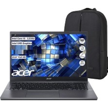 Acer Extensa 15 Intel Core I5 1235U 24 GB 1tb SSD WİN11 15.6" Fhd Taşınabilir Bilgisayar + Emarkt Çanta