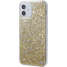 Forestl Digital iPhone12/12 Pro Case Glitter Powder Tpu Telefon Kapağı-Ay-Altın Için (Yurt Dışından)