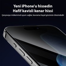 Ally iPhone 15 Privacy Hayalet Full Koruma Tempered Cam Ekran Koruyucu