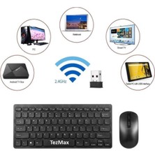 TezMax Wenn Tab 8" Uyumlu Wireless 2.4 Ghz Kablosuz Klavye Mause Seti