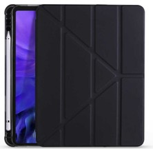 CepLab Apple iPad Air 5. Nesil 10.9 Inç Kılıf Kalem Bölmeli Silikon Smart Cover Tablet Kılıfı