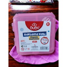 Seyfi Kırtasiye Saklama Kabı Seti Çatal + Kaşık Plastik Beslenme Kabı