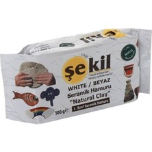 Şekil 1.kalite Seramik Kil Hamuru 500 gr Beyaz