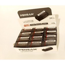 Pensan Siyah Orta Boy Silgi 24 Adet, Yüksek Polimer ile Tozsuz ve İz Bırakmaz