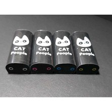 Adel 4 Adet Silgi Kedi Modelli Siyah