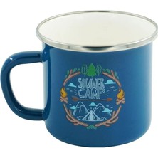 Orcamp Retro Emaye Kupa Bardak Adventure 330 cc Mavi Summer Camp