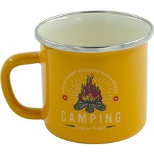 Orcamp Retro Emaye Kupa Bardak Adventure 330 cc Sarı Camping