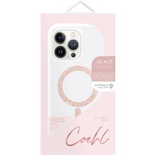 Coehl iPhone 15 Pro Uyumlu Kılıf Magsafe Şarj Özellikli Simli Magnetik Coehl Glace Kapak Rose Gold