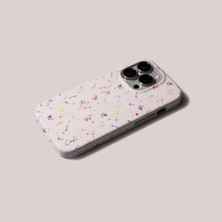 Coehl iPhone 15 Pro Uyumlu Kılıf Mini Çayır Çiçekleri Desenli Coehl Prairie Kapak Pembe Açık