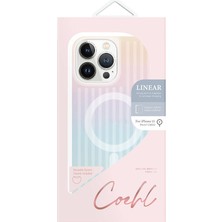Coehl iPhone 15 Pro Max Uyumlu Kılıf Magsafe Şarj Özellikli Parlayan Arka Yüzey Coehl Linear Kapak Yeşil