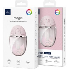 Wiwu Kablosuz Mouse Şeffaf Tasarımlı Wiwu WM109 Magic Wimice Serisi 1200 Dpı Ev&ofis Pembe