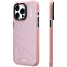 YoungKit iPhone 15 Pro Uyumlu Kılıf Magsafe Şarj Özellikli Youngkit Backboard Serisi Leather Pembe