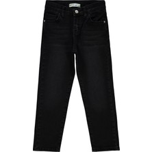 Civil Boys Erkek Çocuk 6-9 Yaş Siyah Kot Pantolon Günlük Kullanım İçin Boru Paça Model
