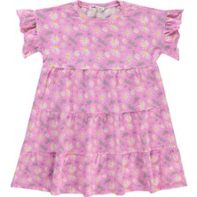 Civil Girls Kız Çocuk Elbise 6-9 Yaş Fondan Pembe