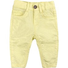 İnce Basic Sarı Bebek Pantolon