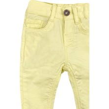 İnce Basic Sarı Bebek Pantolon
