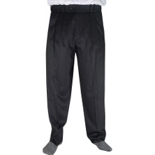 Akıncı Tekstil 2 Pileli Klasik Pantolon Siyah