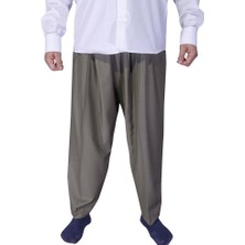 Akıncı Tekstil 4 Pileli Şalvar Pantolon Açık Kahve
