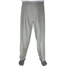 Akıncı Tekstil 4 Pileli Şalvar Pantolon Açık Gri
