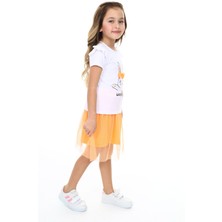 Kinderos Tavşanlı Kurdelalı Tüllü Elbise 304391