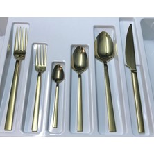Kardelen Titanyum Gold 12 Kişilik 72 Parça Kaşık Çatal Bıçak Seti