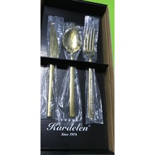 Kardelen Titanyum Gold 12 Kişilik 72 Parça Kaşık Çatal Bıçak Seti