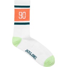 Jack & Jones Jacretro Logo Tennıs SOCK12250746 Turuncu