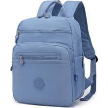 Smart Bags Krinkıl Kumaş Su Geçirmez Sırt Çantası BC 1207 - Jeans Mavi