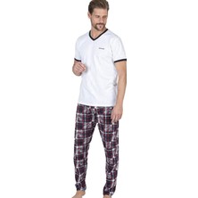 Pierre Cardin Erkek V Yaka Yazlık Pijama Takım, %100 Pamukludur