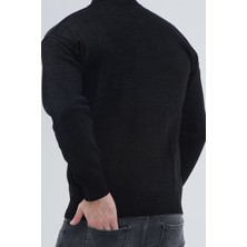 Hedef Nur Tekstil Çelik Örgü Desenli Fermuarlı Çeket