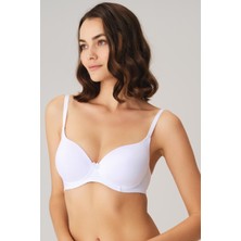 Anıl Kadın Balenli Desteksiz Dolgusuz Askıları Çıkabilen Günlük Klasik T-Shirt Sütyeni (3149) Siyah - 85B