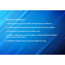 Penpazarı Pencere Kilidi Emniyet Mandalı Ekstra Güvenlik Çocuk Kilidi (5 Adet)