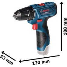 Bosch Gsr 12V-15 Kutusuz Matkap ( Akü, Şarj Cihazı, Plastik Çanta Yoktur, Kutusuzdur. )