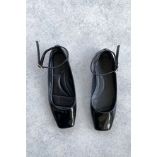 Moda Adam Kadın Moli Babet Ayakkabı - Siyah-Rugan