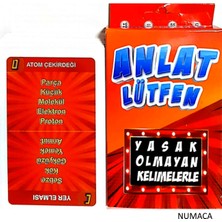 Anlat Lütfen - Mini Tabu - Zeka Kart Oyunu - Oyun Kartı - Kart Oyunu