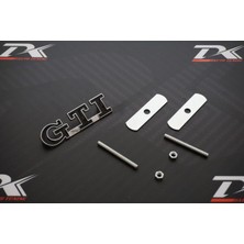 Dk Tuning Volkswagen Gti Logo Ön Panjur Vidalı 3D Krom Metal Logo Amblem