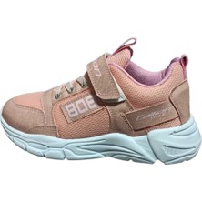 Meliten Kids Kids Sneaker Esnek Rahat Kalıp Kız Çocuk Spor Ayakkabı Tam Kalıp Günlük Ayakkabı Pudra