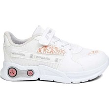 Meliten Kids Beyaz Pudra Unisex Kids Sneaker Esnek Rahat Kalıp Çocuk Spor Ayakkabı Tam Kalıp Günlük Ayakkabı