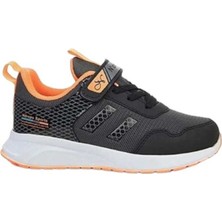 Meliten Kids Kids Sneaker Esnek Hafif Rahat Terletmez Çocuk Spor Ayakkabı Tam Kalıp Günlük Ayakkabı Siyah Orange