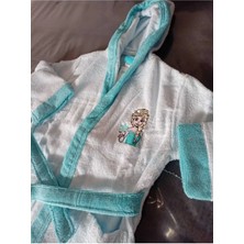Özdilek Dsny Frozen Snowflake Mavı Nak. Bornoz 9-10