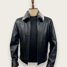 Always Leather Yakası Kürklü Usta Işi Özel Dikim Deri